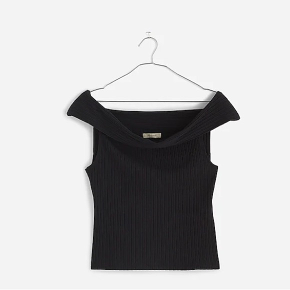Madewell Ribbed Off-the-Shoulder Top size small - Picture 5 of 5